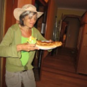 Yummy bday pie made with (love and) Romanian salty cheese :D